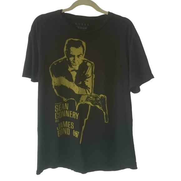 Y2k Vtg James Bond 007 Starring Sean Connery Movie T-shirt Sz XL Guess 2012 - Picture 1 of 7